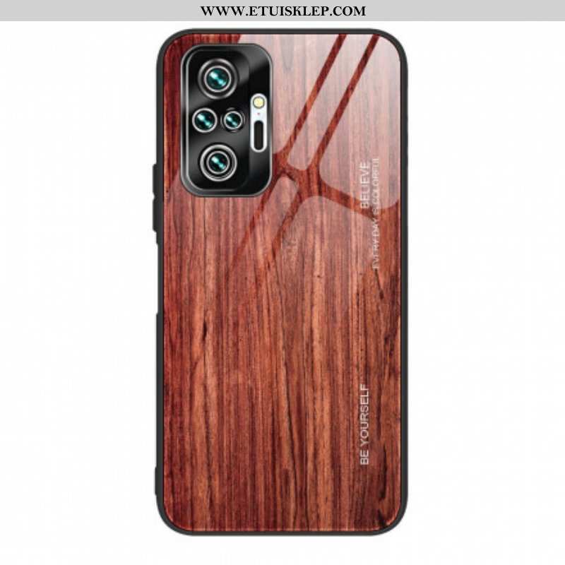 Etui do Xiaomi Redmi Note 10 Pro Szkło Hartowane W Stylu Drewna